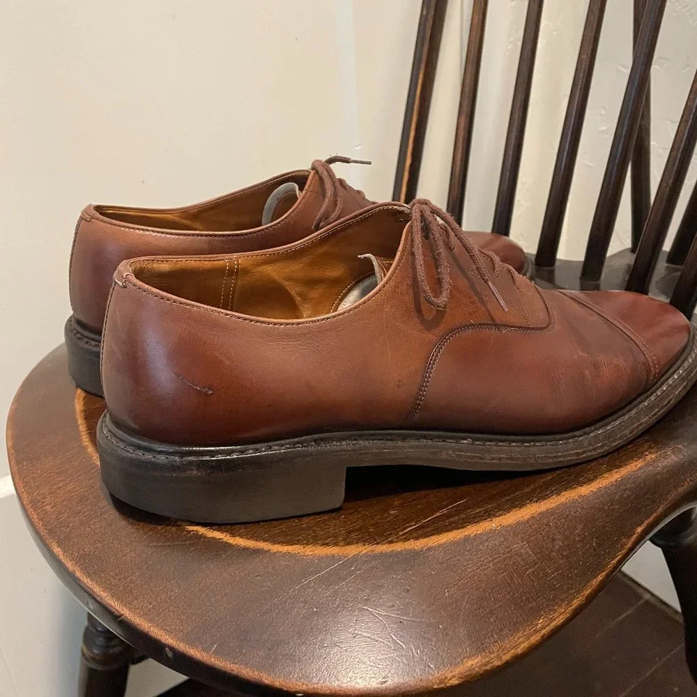 Church's Brown Leather Cap-Toe Oxfords